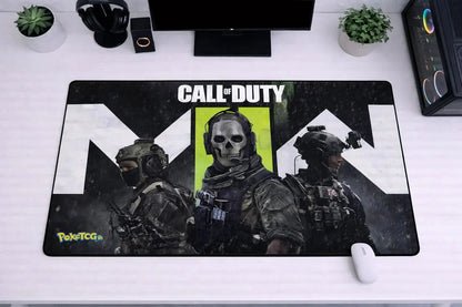 Call of Duty: Modern Warfare "Ghost & Task Force 141" XXL Gaming Mousepad – 24" x 12" Tactical Desk Mat- Poketcg.in