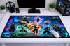 Demon Slayer "Nine Hashira" XXL Gaming Mousepad – 24" x 12" Aesthetic Desk Mat - Poketcg.in