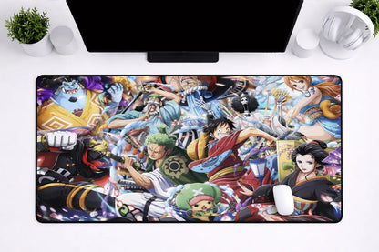 One Piece "Wano Country Alliance" XXL Gaming Mousepad – 24" x 12" Aesthetic Anime Desk Mat - Poketcg.in