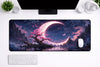 Aesthetic "Sakura Night" XXL Gaming Mousepad – 24" x 12" Lo-Fi Landscape Desk Mat - Poketcg.in