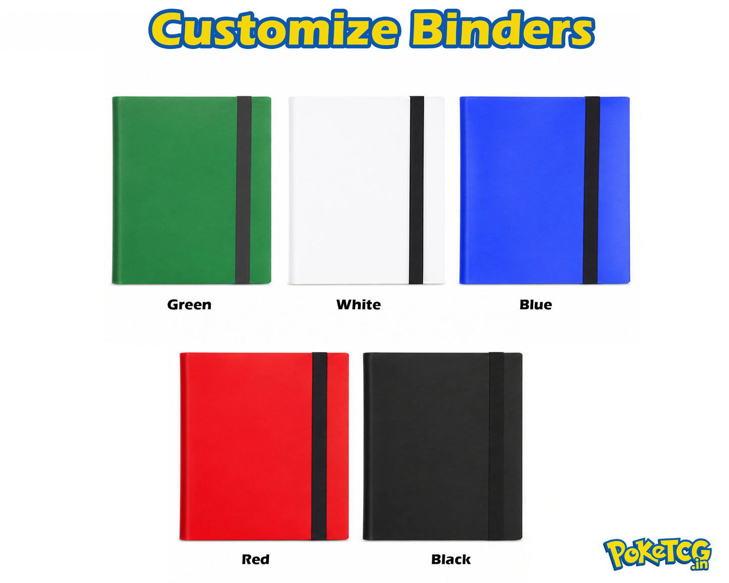 Custom 9 Pocket Trading Card Binder – Personalized Multi-Color Album with Strap