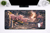 Aesthetic "Sakura Shrine" XXL Gaming Mousepad – 24" x 12" Japanese Landscape Desk Mat - Poketcg.in