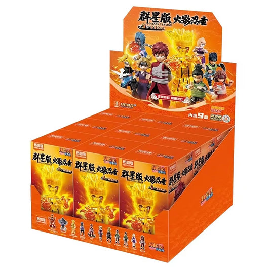Blokees Naruto GV-03 Blind Box Set of 9 Assembled Action Figures Model Toys Collection