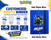 Personalized Photo TCG Binder – Custom Name 9 Pocket Trading Card Album