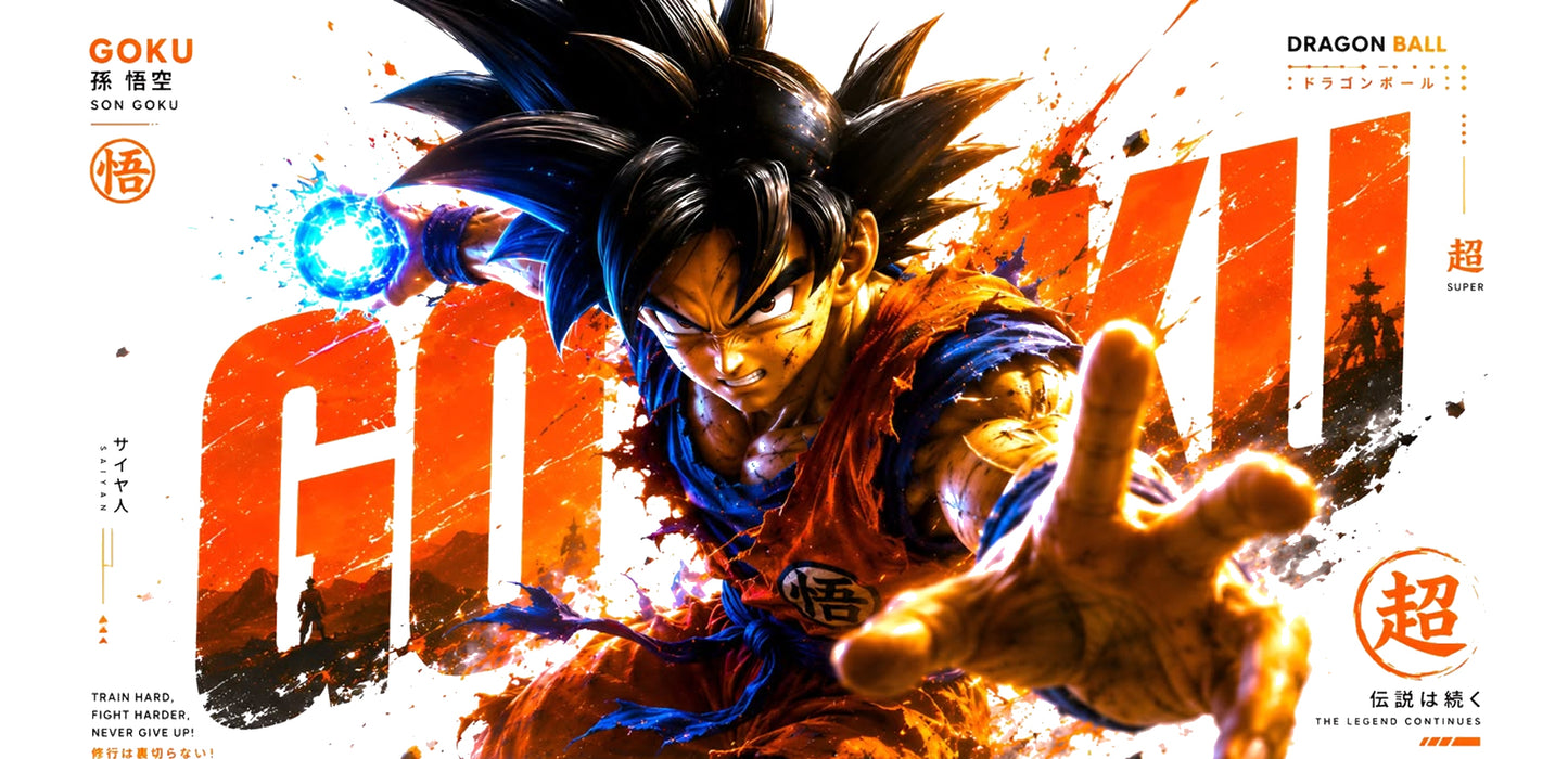 Dragon Ball Goku Super Saiyan Energy Gaming Mouse Pad Anime Warrior Design