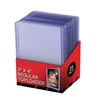 A 25-pack of 3x4 regular toploader photo sleeves in a red cardboard display box, shown on a plain white background.
