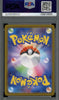 A graded PSA PSA+ Pokémon trading card featuring the classic blue and yellow Pokémon logo with a Poké Ball in the center, sealed inside a PSA grading case.