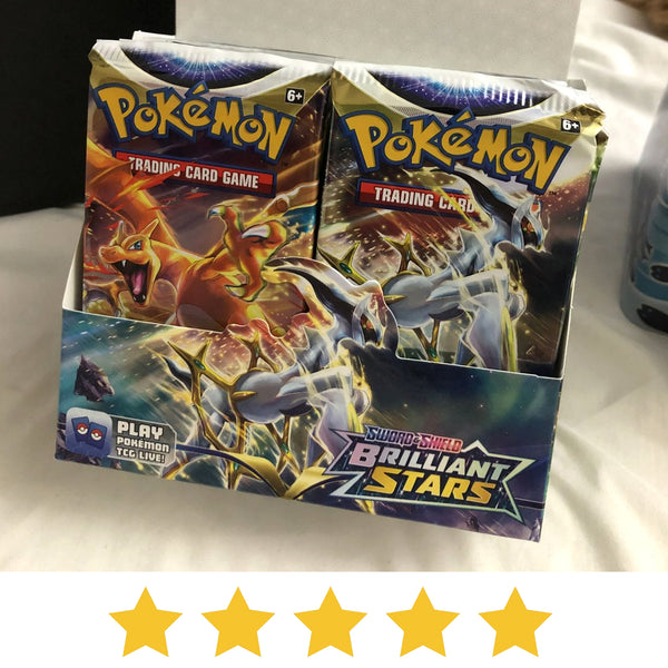 “Brilliant Stars Booster Box – with Amazing Pulls!”                    Impressed by the sealed, authentic packs in perfect condition and stunning box of the Brilliant Stars booster box.