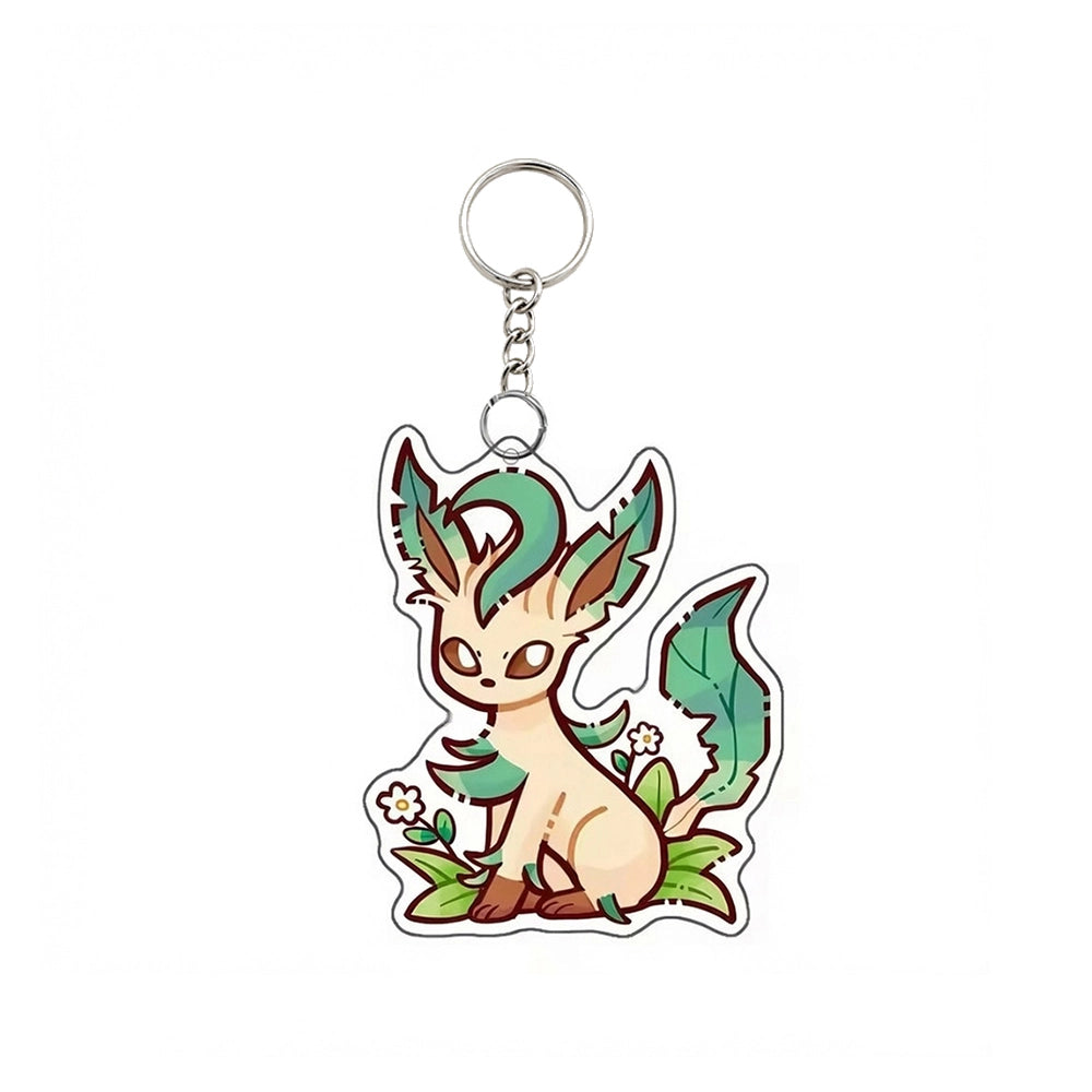 Pokémon Flareon Acrylic Keychain – Cute Anime Keyring