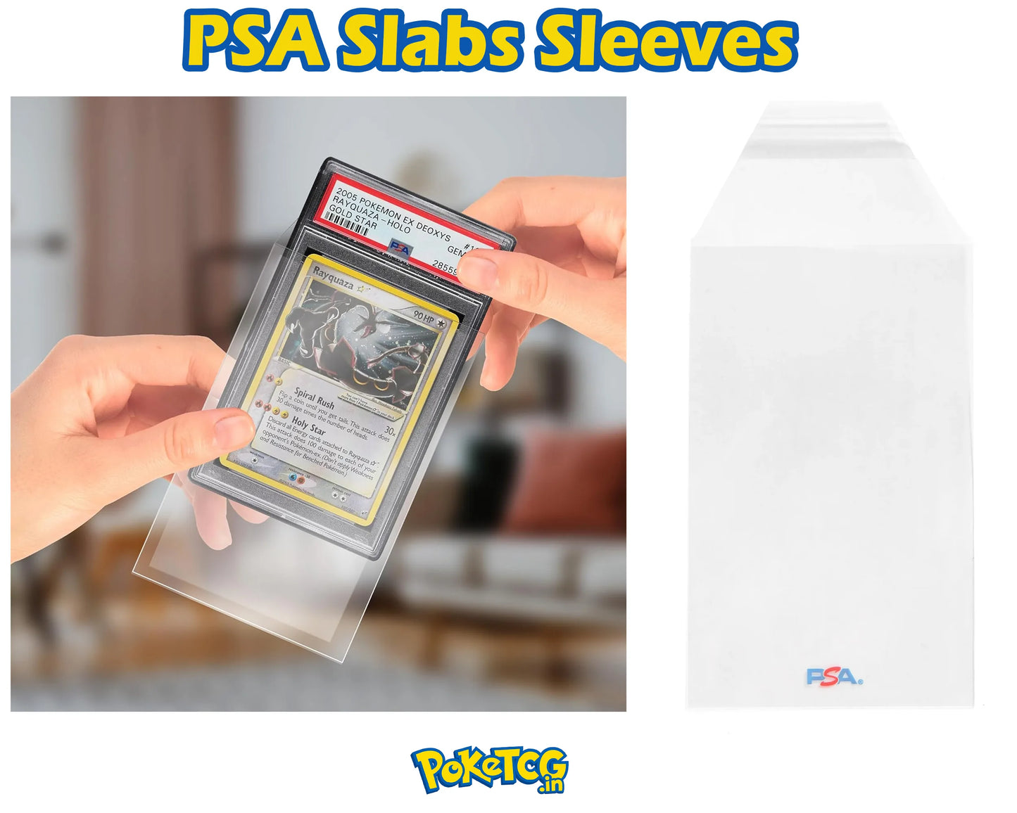 PSA Graded Card Sleeves – Ultra Protection for PSA Slabs (Set of 2 Sleeves)