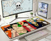 One Piece Luffy Zoro Sanji Ace Law Gaming Mousepad Extended Anime Desk Mat Pirate Legends Design - PokeTCG