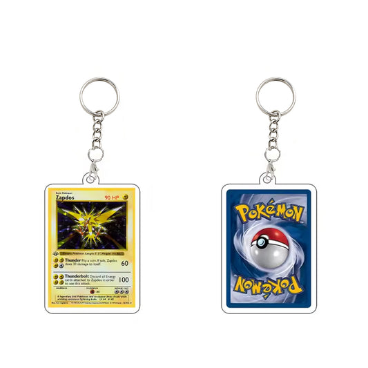 Pokémon Trading Card Acrylic Keychain Collectible for Fans