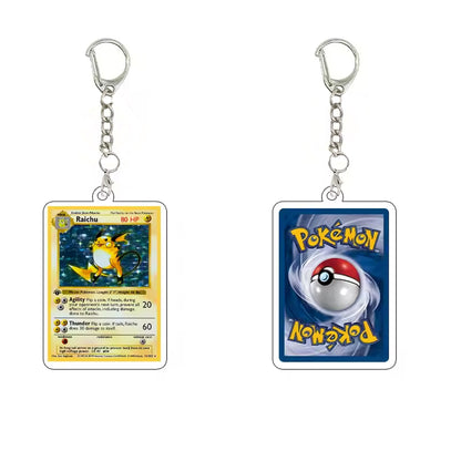 Pokémon Trading Card Acrylic Keychain Collectible for Fans