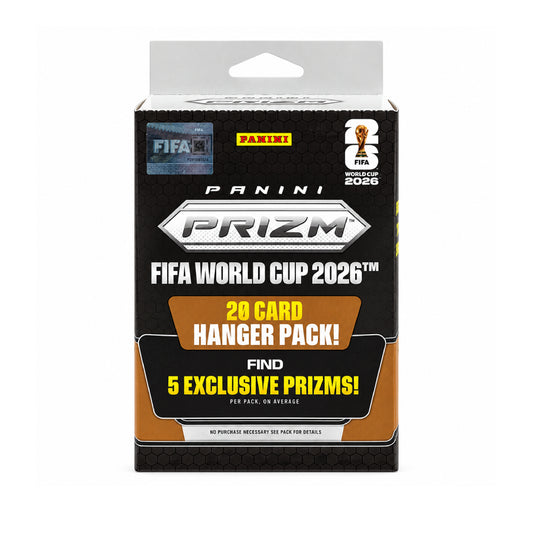 2026 Panini Prizm FIFA World Cup Soccer Exclusive Trading Cards Hanger Box