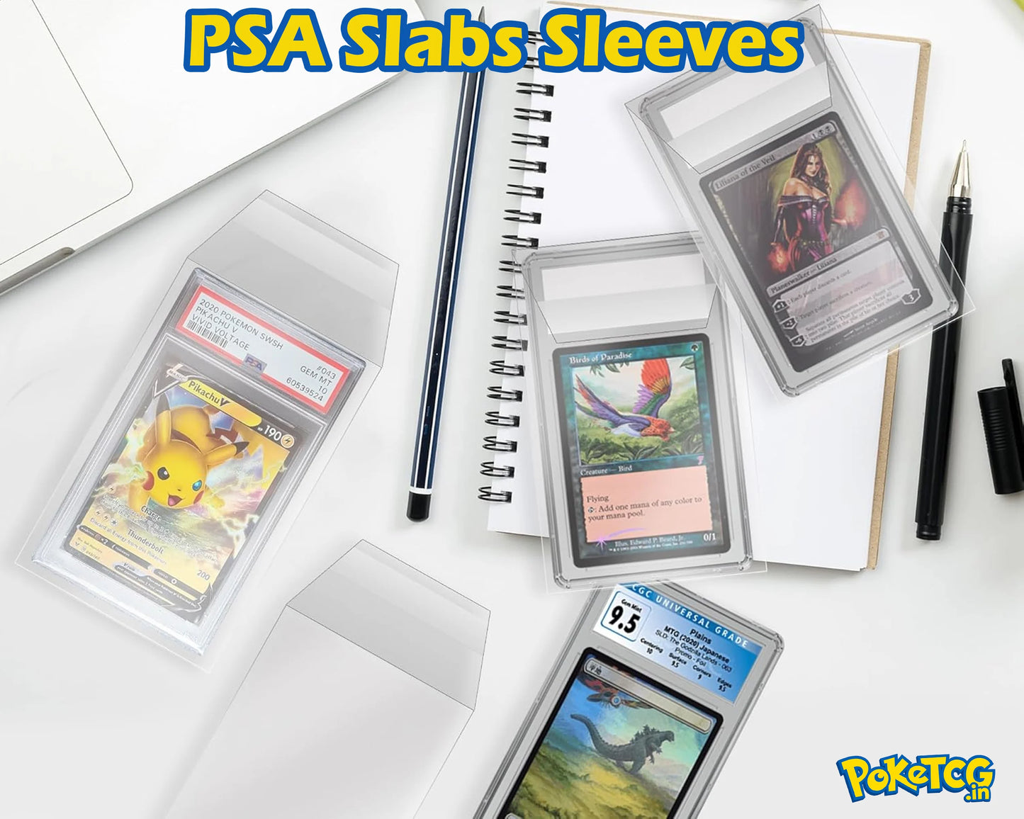 PSA Graded Card Sleeves – Ultra Protection for PSA Slabs (Set of 2 Sleeves)
