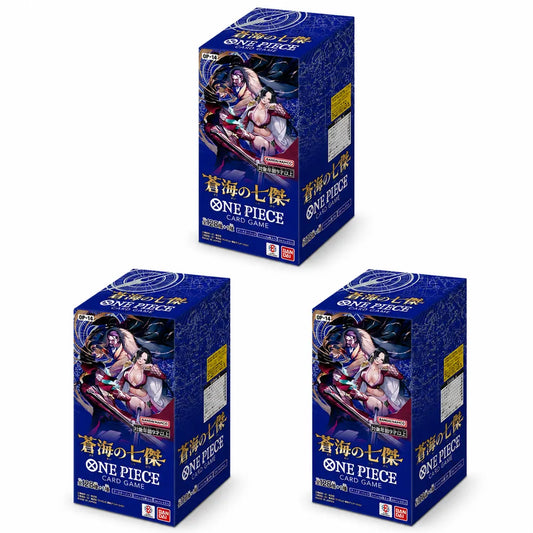 One Piece OP-14 The Seven Heroes of the Blue Sea Japanese Booster Box (3 Boxes)