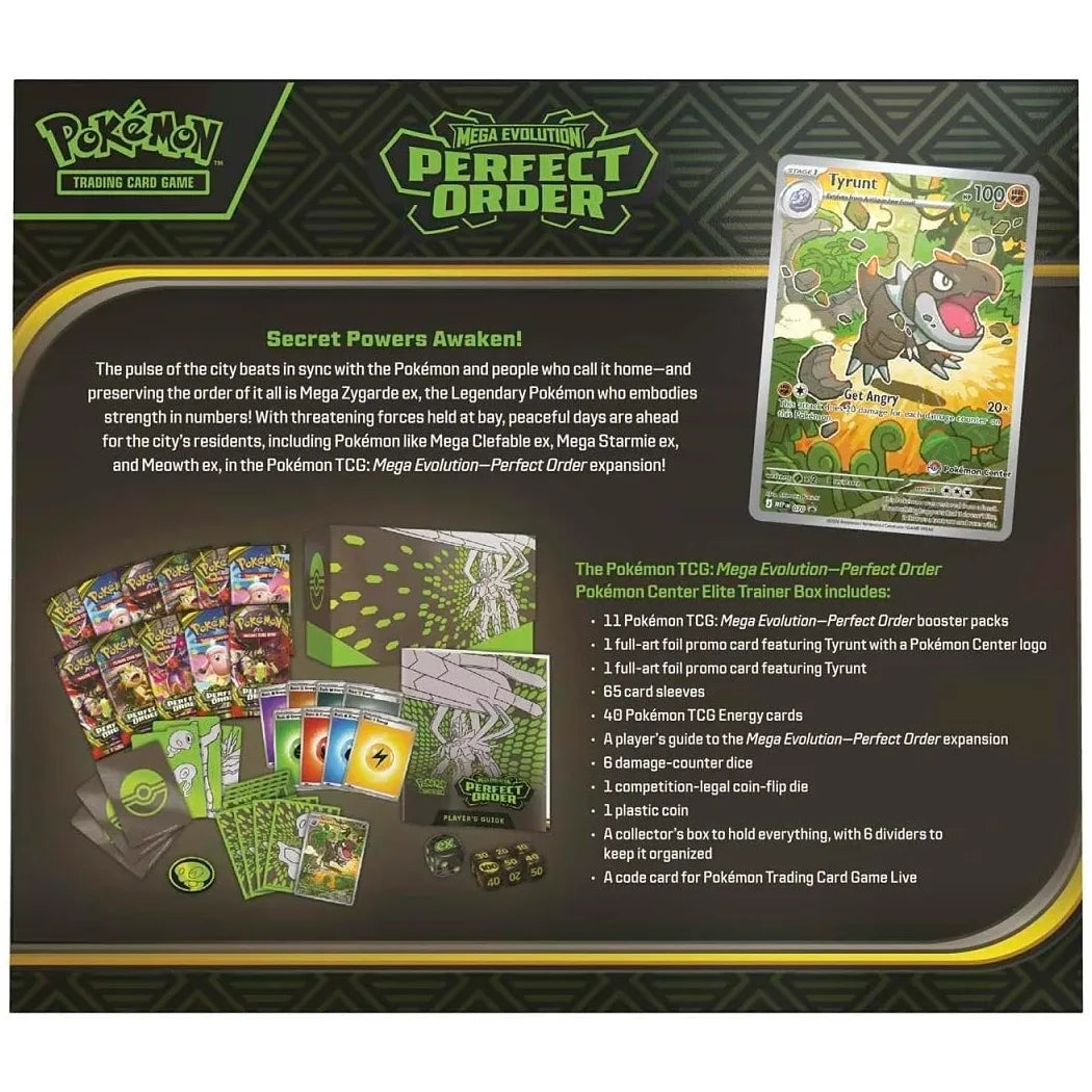 Pokémon TCG Mega Evolution Perfect Order Pokémon Center Elite Trainer Box – Premium Collector Edition