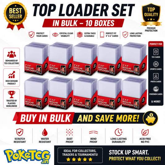 Premium 35PT Card Top Loaders – 10 Boxes (25 pcs Per Box)