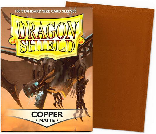 Dragon Shield Copper Matte Sleeves Standard Size - PokeTCG