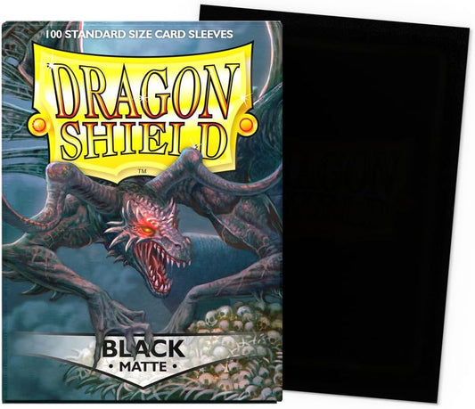 Dragon Shield Black Matte Sleeves Standard Size - PokeTCG