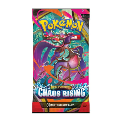 Pokémon Mega Evolution: Chaos Rising Booster Pack – Unleash Legendary Power