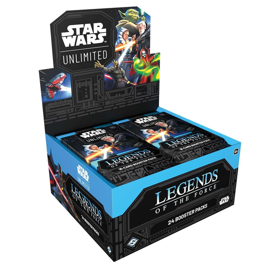 Asmodee Star Wars: Unlimited TCG Legends of The Force Booster Display - 24 Booster Packs Featuring Jedi, Sith & Iconic Characters, Ages 12+, 2+ Players, 20 Minute Playtime