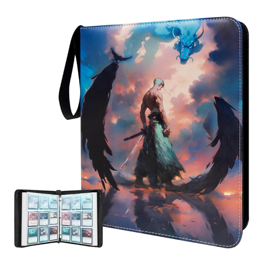 One Piece Zoro Trading Card Binder 9 Pocket Waterproof Album – Holds 1080 TCG Cards