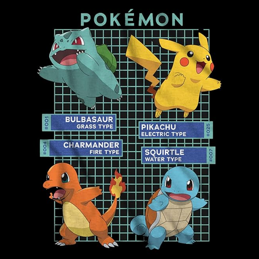 Pokemon Anime Cute Pikachu & Pokedex Graphic T-Shirt for Boys & Girls Comfy Tee - Little and Big Kids Sizes S-XL
