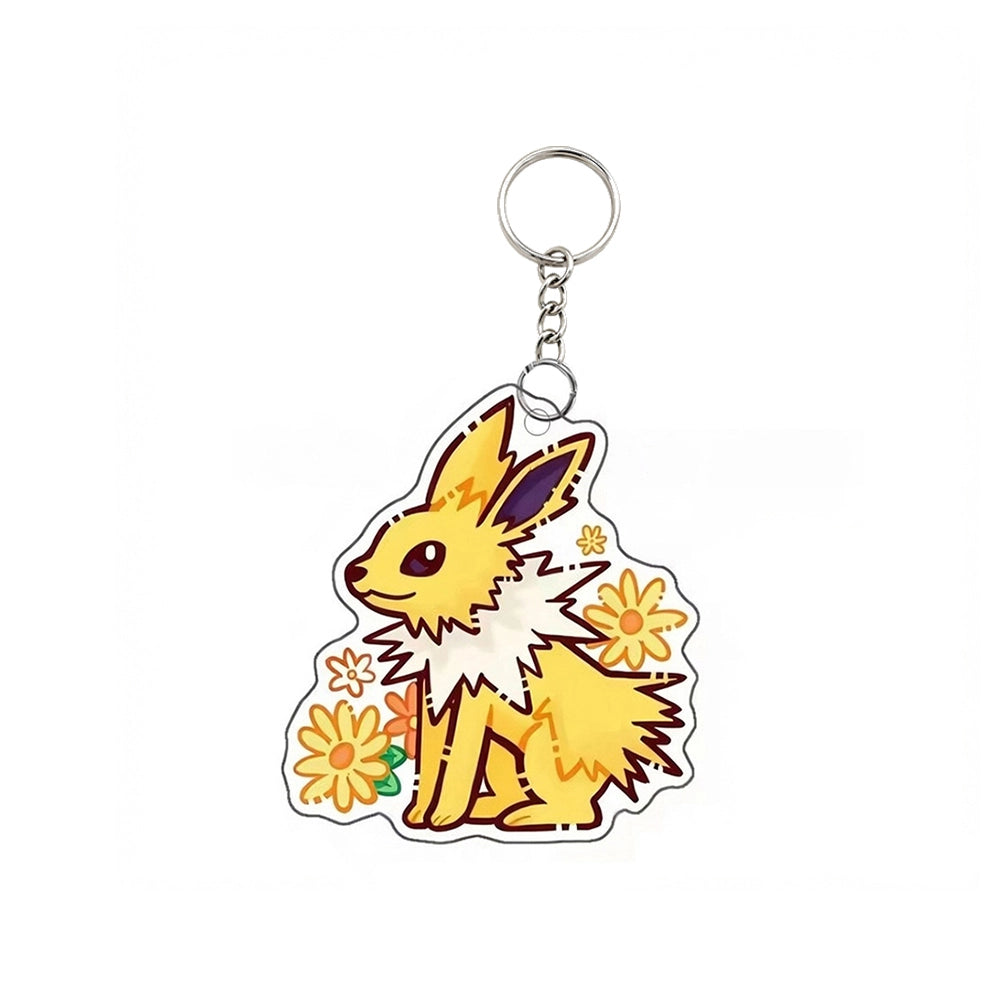 Pokémon Flareon Acrylic Keychain – Cute Anime Keyring
