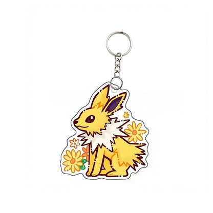Pokémon Flareon Acrylic Keychain – Cute Anime Keyring