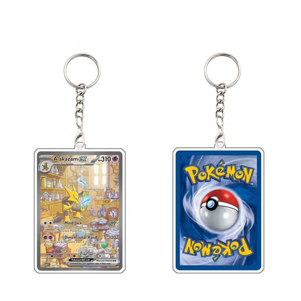 Pokémon Acrylic Character Keychain – Cute Anime Backpack Keyring