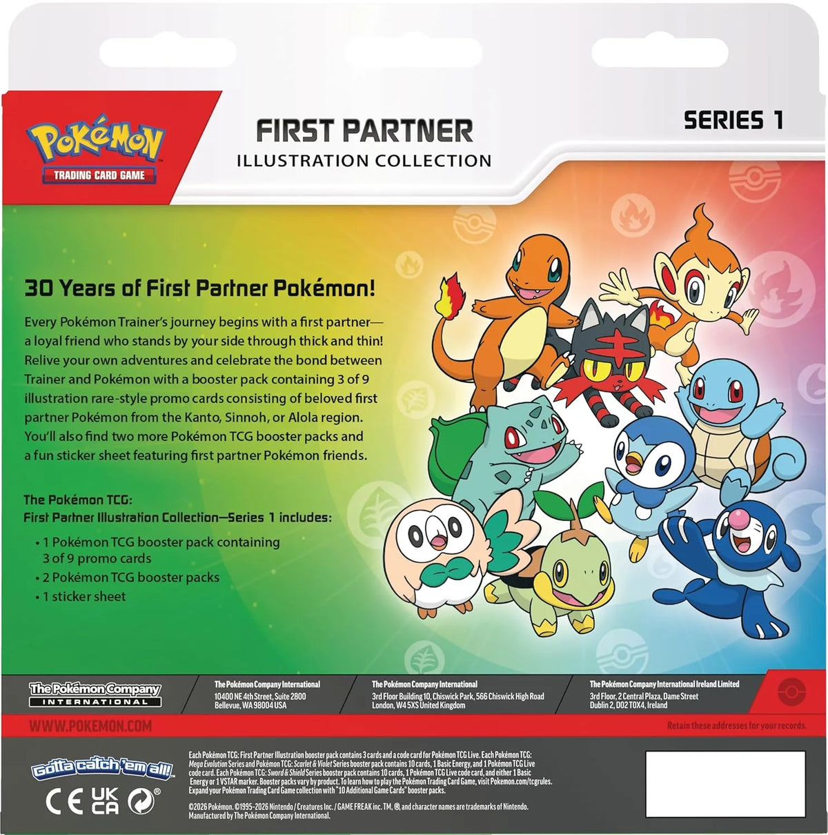 Pokemon TCG First Partner Illustration Collection series 1 - 2026 - English