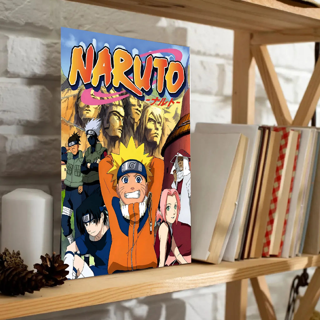 Naruto Classic Team 7 Anime Poster Hokage Rock Art - PokeTCG