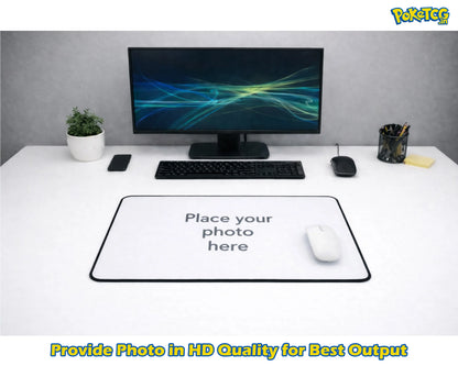 Custom "Your Photo Here" XXL Gaming Mousepad – 24" x 12" Personalized Desk Mat  - Poketcg.in