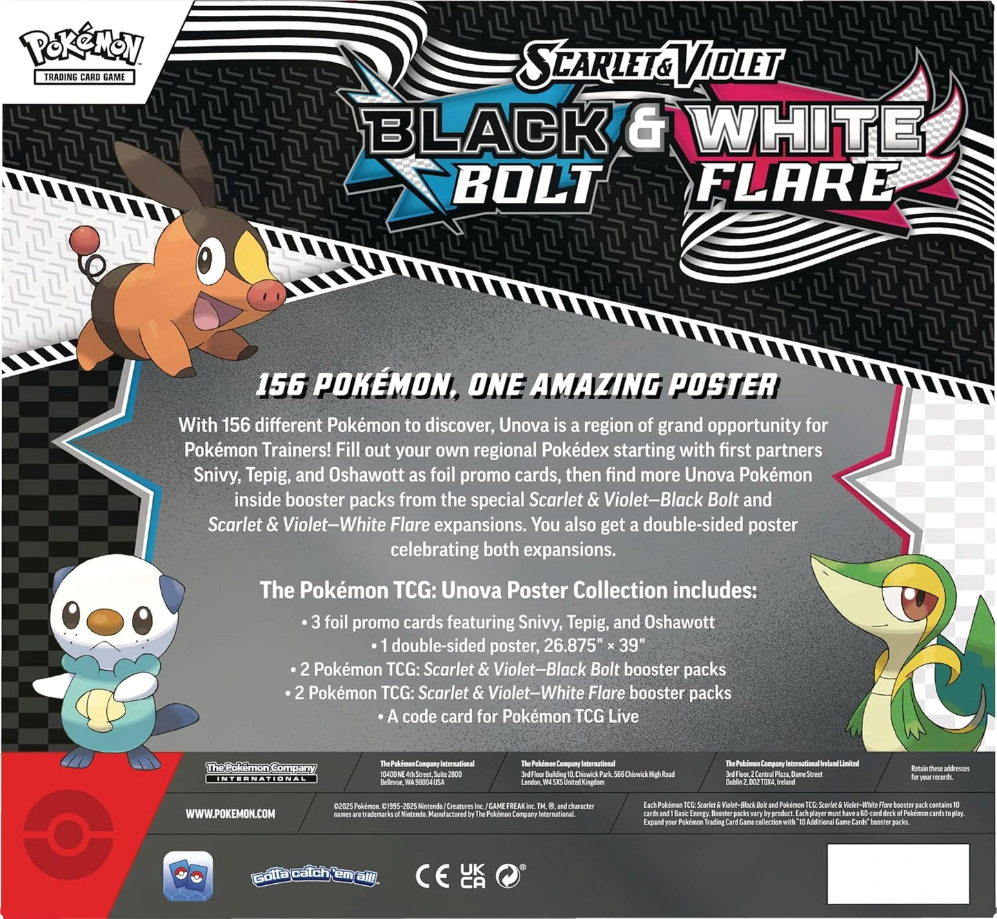 Pokemon TCG Scarlet & Violet 10.5 Unova Poster Box