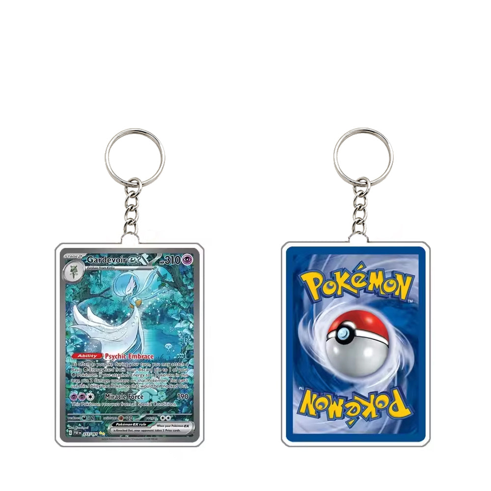 Pokémon Acrylic Character Keychain – Cute Anime Backpack Keyring