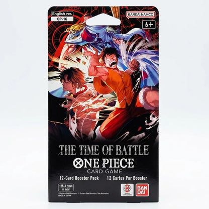 One Piece OP-16 The Time of Battle Sleeved Booster Pack – English Edition