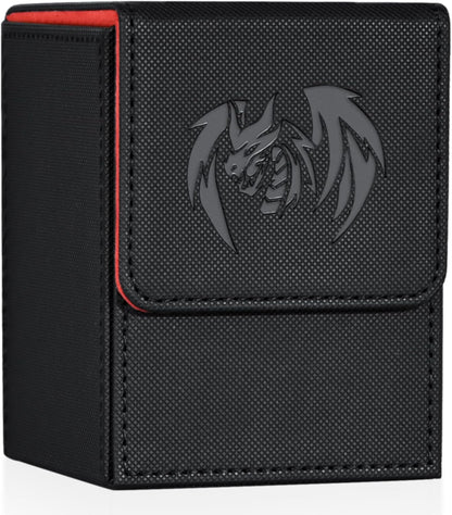 UAONO Sky Dragon Premium Leather Deck Box – Black & Red (100+) -  PokeTCG