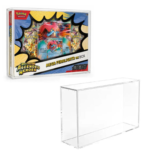Acrylic Display Case for Pokémon Mega Feraligatr ex Premium Collection