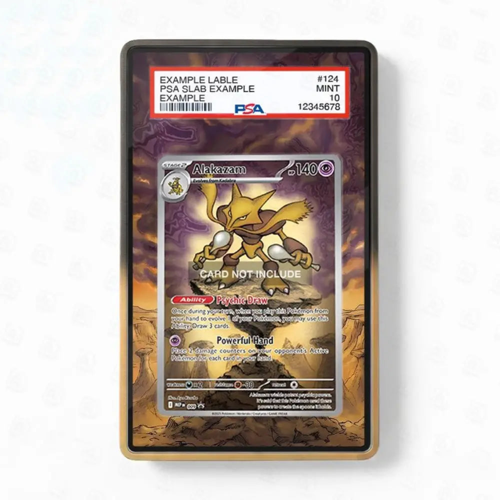 Alakazam 009 Black Star Promo Extended Art Graded Display Case