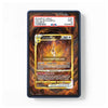 A PSA graded sample card slab showing an Arceus Vesper trading card design, with a red PSA slab label at the top and a dark blue border around the sample slab.