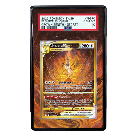 Arceus VSTAR Gold Alternate Art Custom Pokemon Graded Display Case