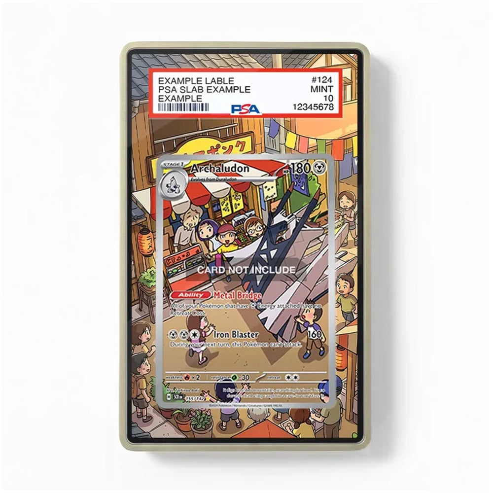 Card with anime-style artwork and text on a white background