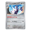 A single Pokémon trading card for Archaludon, shown flat against a plain white background. The card has a silver border, the character name and HP at the top, artwork of a blue-and-white robotic structure in the center, and game text below.