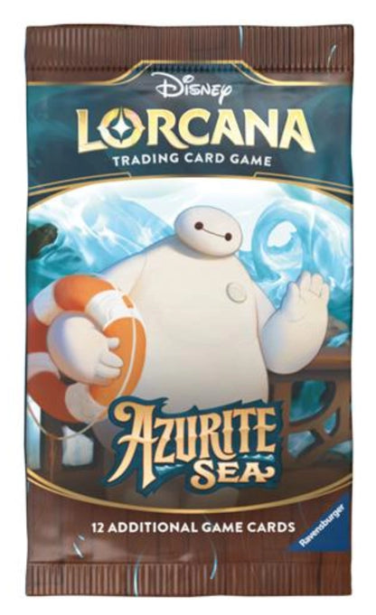 Disney Lorcana Azurite Sea trading card booster pack