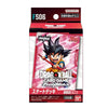 Dragon Ball Card Game Fusion World FSO6 Start Deck Mini packaging by Bandai Namco, featuring Goku artwork on a pink and red card pack box.