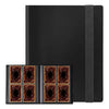 black blinder with black strip  4  pocket card holder 