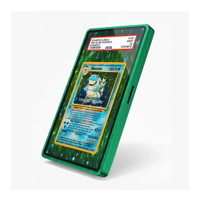 A rectangular phone case with rounded corners featuring a detailed, colorful cartoon illustration of a Japanese street market scene. The design includes characters, lanterns, and storefronts, with a large blank white space in the center for a phone insert.