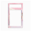 A rectangular picture frame with a pastel pink watercolor design featuring a hallway and floor, shown on a solid white background.