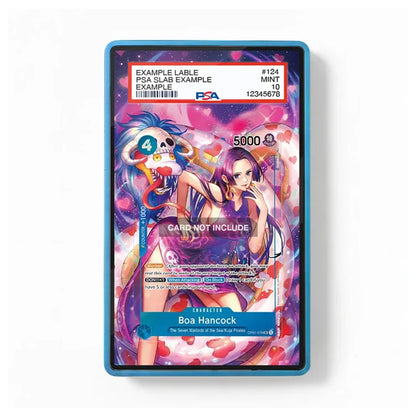 A PSA graded collectible card featuring an anime illustration of Boa Hancock, displayed in a blue protective slab against a clean white background.